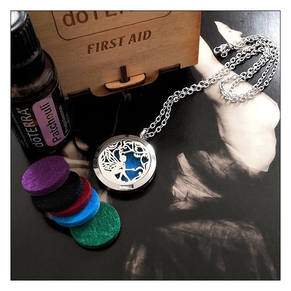 Fairy Aromatherapy Essential Oil Diffuser Necklace - Picture 2 of 3